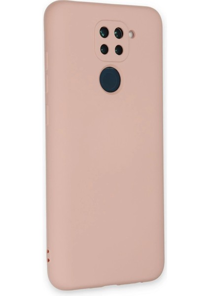Xiaomi Redmi Note 9 Kılıf Nano Içi Kadife Silikon - Pudra Zrnet