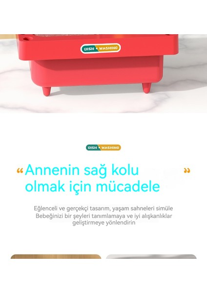 Çocuk Oyun Ev Mini Mutfak Bulaşık Makinesi Oyuncak 39 Adet Set (Yurt Dışından) indirimleri