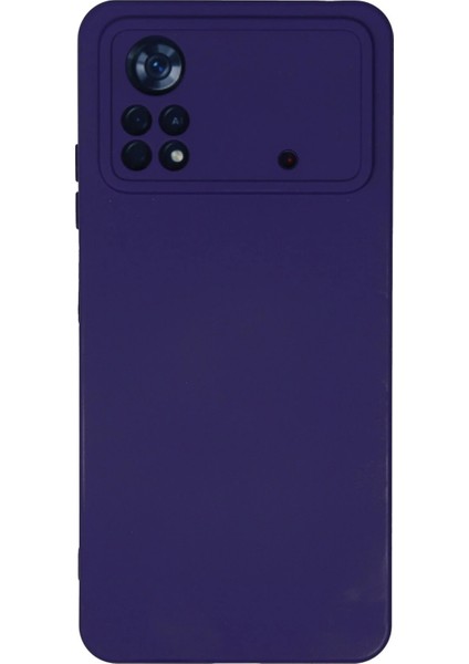 Xiaomi Poco X4 Pro 5g Kılıf Nano Içi Kadife Silikon - Mor Zrnet