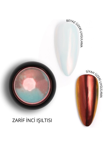 Holografik Efektli Sıcak Şeffaf Turuncu İnci Tozu, Nail Art, Kalıcı Oje Tırnak Süsleme No.04