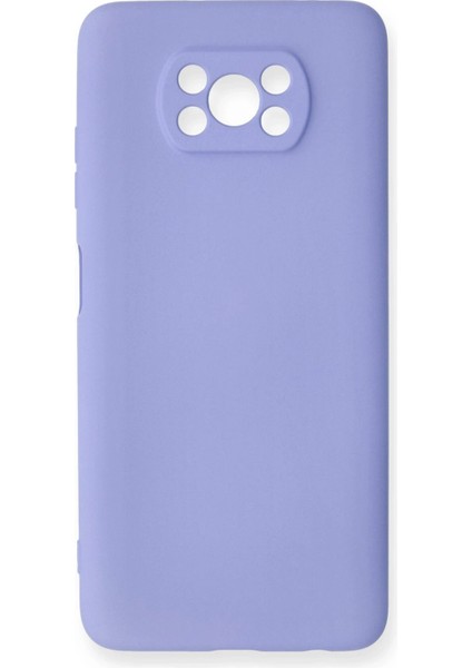 Xiaomi Pocophone X3 Kılıf Nano Içi Kadife Silikon - Lila Zrnet