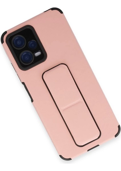 Xiaomi Poco X5 5g Kılıf Mega Standlı Silikon - Pudra Zrnet