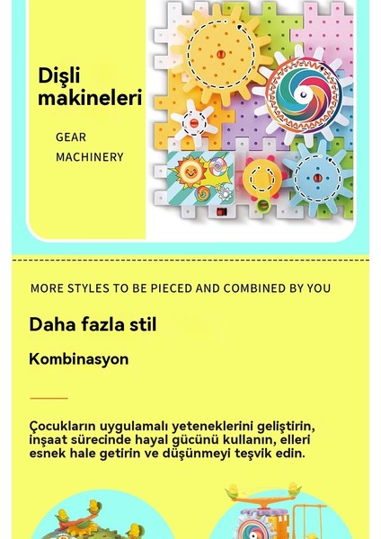 Değişken Elektrikli Bilim ve Eğitim Yapı Taşları Mekanik Dişli Döner Dıy Yapı Taşları 249PCS Oyuncak Seti (Yurt Dışından) fırsatları