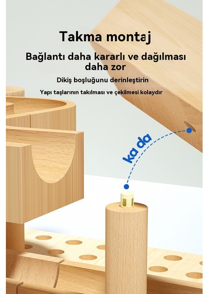 Çocuklar Bulmaca Toplamalı Mermer Parça Entelektüel Gelişim Ahşap Top Blokları (Yurt Dışından) fırsatları