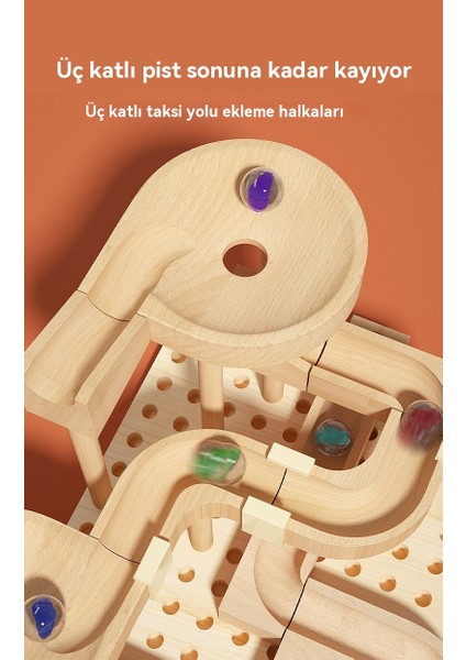 Çocuklar Bulmaca Toplamalı Mermer Parça Entelektüel Gelişim Ahşap Top Blokları (Yurt Dışından) indirimleri