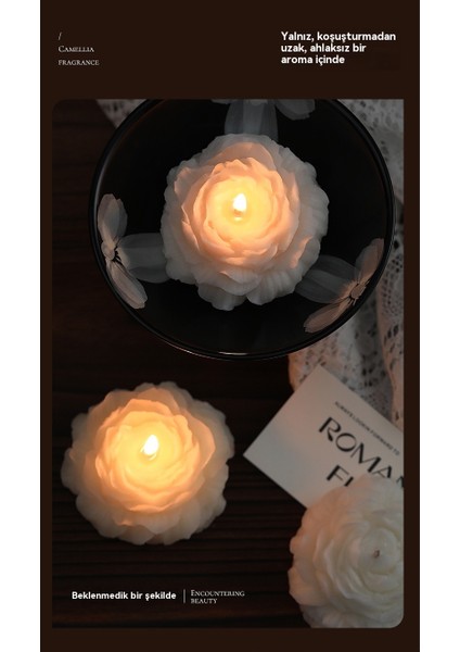 El Yapımı Şekilli Mum Aromaterapi Doğal Güvenli Kokulu Mum (Yurt Dışından)