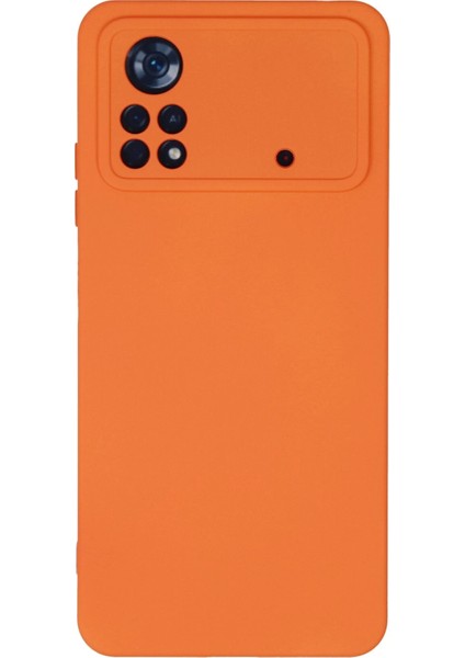 Xiaomi Poco X4 Pro 5g Kılıf Nano Içi Kadife Silikon - Turuncu Zrnet