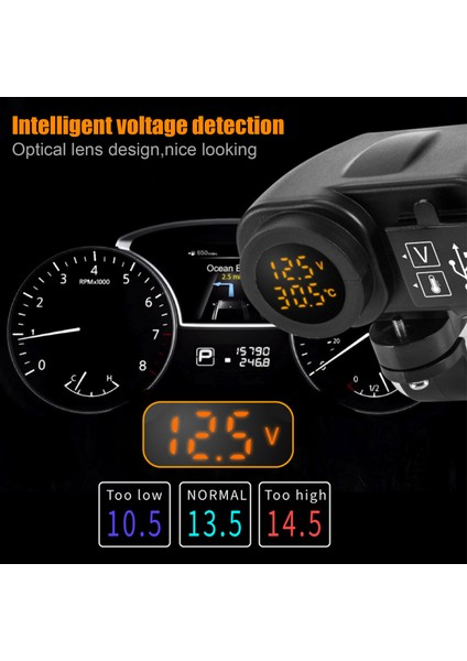 Motosiklet Arabası Bir Ila Iki Çok Fonksiyonlu Çift Delikli USB Arayüzü (Yurt Dışından) fiyatları