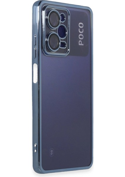 Xiaomi Poco X5 Pro 5g Kılıf Razer Lensli Silikon - Açık Mavi Zrnet
