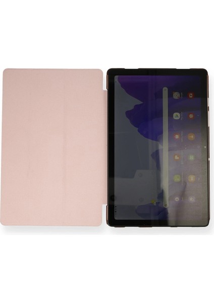 Samsung Galaxy T870 Tab S7 11 Kılıf Tablet Smart Kılıf - Rose Gold Zrnet