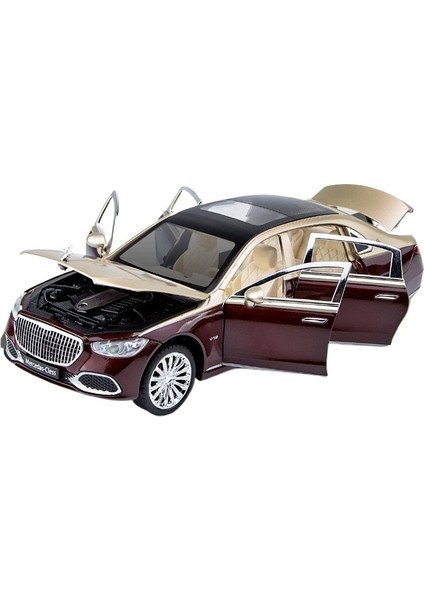 1:24 Mercedes-Benz Maybach S680 Alaşım Araba Modeli Oyuncak (Yurt Dışından)