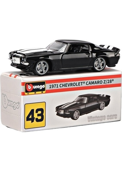 Burago 1:64 1971 Camaro Alaşım Araba Modeli Oyuncak (Yurt Dışından)