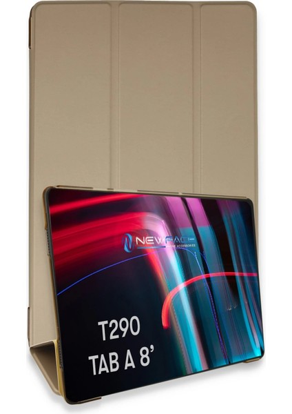 Samsung Galaxy T290 Tab A 8 Kılıf Tablet Smart Kılıf - Gold Zrnet
