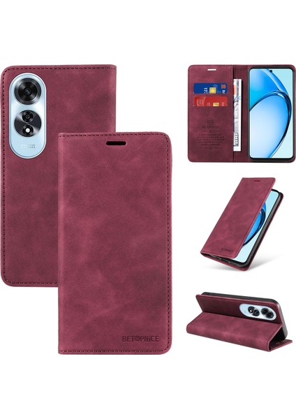Compatible With Oppo A60 4g Wallet Leather-Rfıd Blocking Card Holders-Shockproof Tpu Flip Cover (Yurt Dışından)