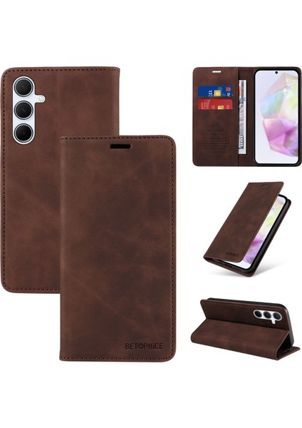 Compatible With Samsung Galaxy A26 Wallet Leather-Rfıd Blocking Card Holders-Shockproof Tpu Flip Cover (Yurt Dışından)