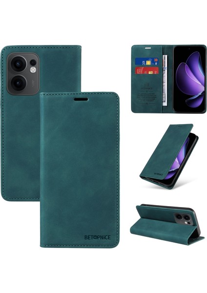 Compatible With Oppo Reno 13F Wallet Leather-Rfıd Blocking Card Holders-Shockproof Tpu Flip Cover (Yurt Dışından)
