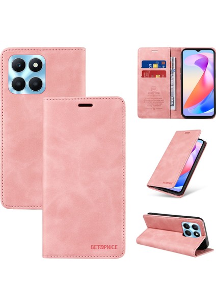 Compatible With Honor X6A Wallet Leather-Rfıd Blocking Card Holders-Shockproof Tpu Flip Cover (Yurt Dışından)