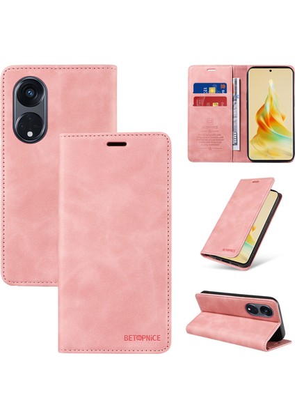 Compatible With Oppo Reno 8t 5g Wallet Leather-Rfıd Blocking Card Holders-Shockproof Tpu Flip Cover (Yurt Dışından)