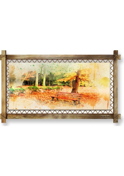 Marsilyan- Bank LED Işıklı Rustik Kanvas Tablo O fiyatları