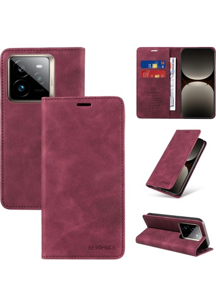 Compatible With Realme Gt 7 Pro 5g Wallet Leather-Rfıd Blocking Card Holders-Shockproof Tpu Flip Cover (Yurt Dışından)