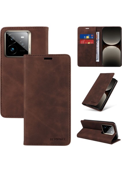 Compatible With Realme Gt 7 Pro 5g Wallet Leather-Rfıd Blocking Card Holders-Shockproof Tpu Flip Cover (Yurt Dışından)