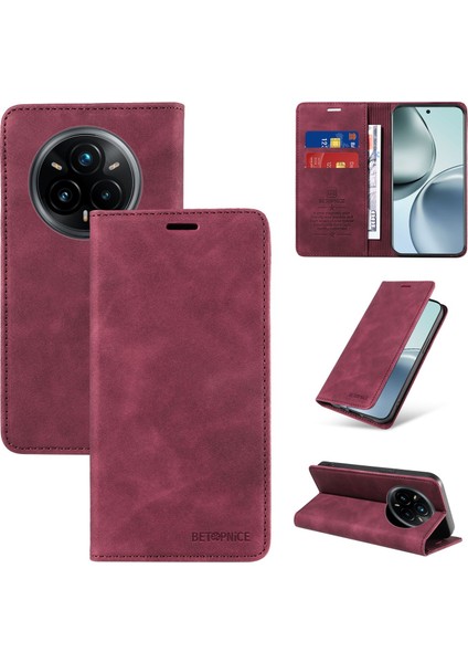 Compatible With Realme 14 Pro Plus Wallet Leather-Rfıd Blocking Card Holders-Shockproof Tpu Flip Cover (Yurt Dışından)
