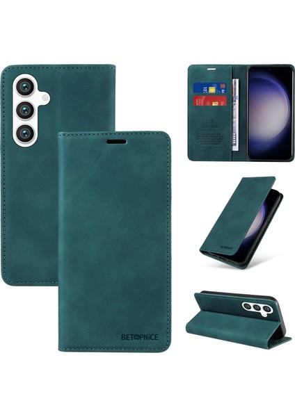 Compatible With Samsung Galaxy S25 Plus Wallet Leather-Rfıd Blocking Card Holders-Shockproof Tpu Flip Cover (Yurt Dışından)