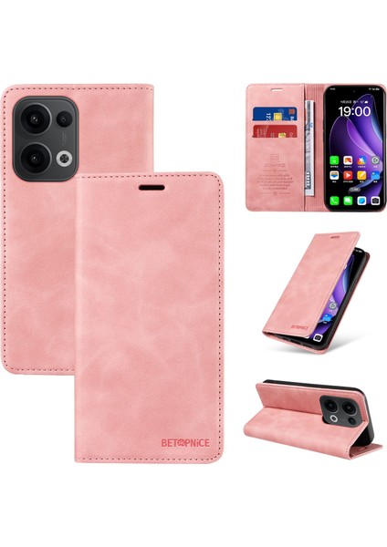 Compatible With Oppo Reno 13 5g Wallet Leather-Rfıd Blocking Card Holders-Shockproof Tpu Flip Cover (Yurt Dışından)