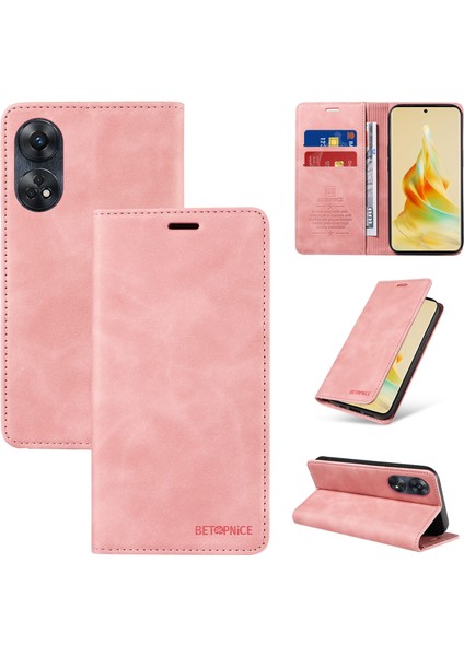 Compatible With Oppo Reno 8t 4g Wallet Leather-Rfıd Blocking Card Holders-Shockproof Tpu Flip Cover (Yurt Dışından)
