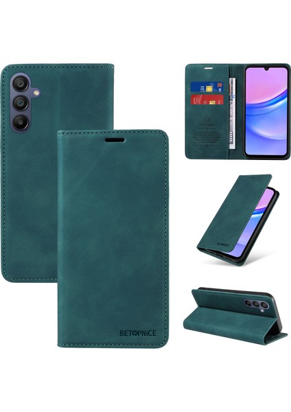 Compatible With Samsung Galaxy A16 Wallet Leather-Rfıd Blocking Card Holders-Shockproof Tpu Flip Cover (Yurt Dışından)