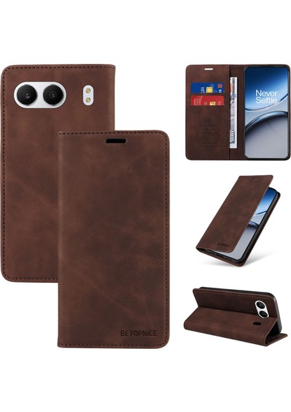 Compatible With Oneplus Nord 4 5g Wallet Leather-Rfıd Blocking Card Holders-Shockproof Tpu Flip Cover (Yurt Dışından)