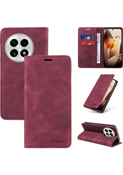 Compatible With Oneplus 13 Wallet Leather-Rfıd Blocking Card Holders-Shockproof Tpu Flip Cover (Yurt Dışından)