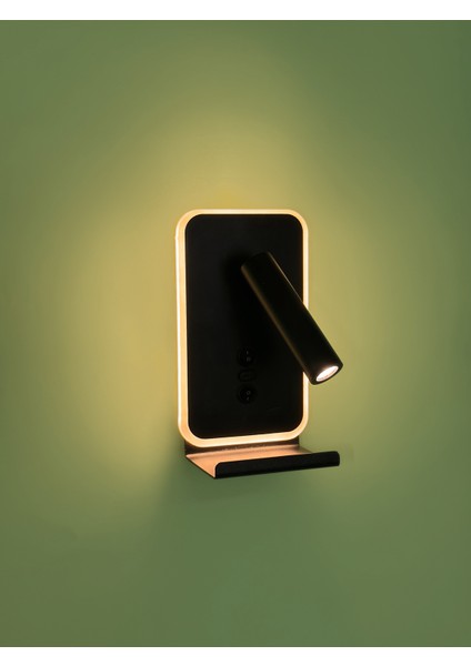 LED Duvar Lambası – Telefon Standlı ve Type-C Girişli Aplik