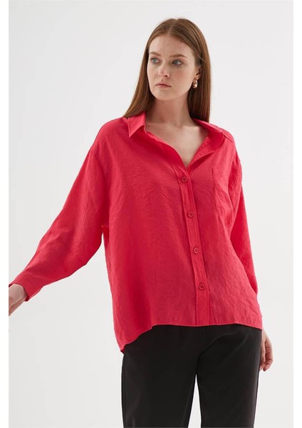Oversize Fuşya Kadın Gömlek 25Y0571K1 fiyatları