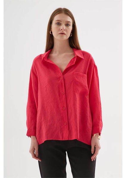 Oversize Fuşya Kadın Gömlek 25Y0571K1 indirimleri