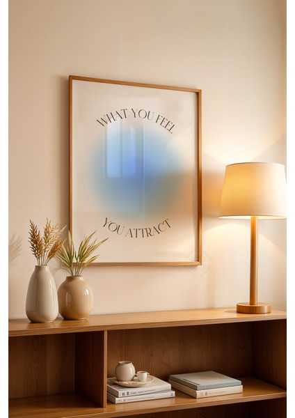 Aura Serisi Ahşap Çerçeveli Poster, Tablo NO:150