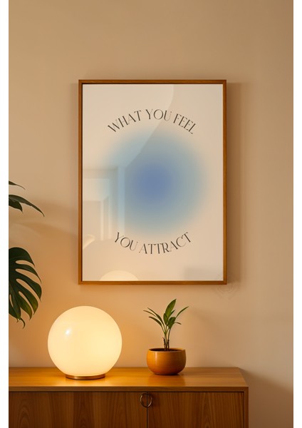 Aura Serisi Ahşap Çerçeveli Poster, Tablo NO:150 fiyatları