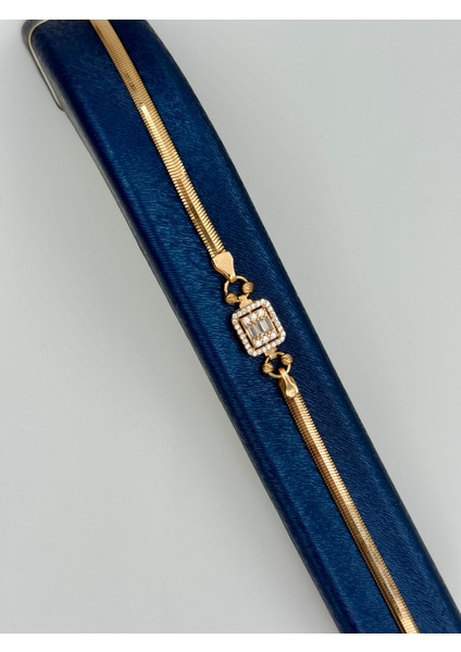 14 Ayar Altın Baget Balık Sırtı Bileklik modelleri