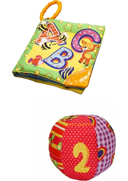 Hışırtılı Dişlikli Ilk Kitabım ve Neşeli Çıngıraklı Emekleme Arkadaşı Top