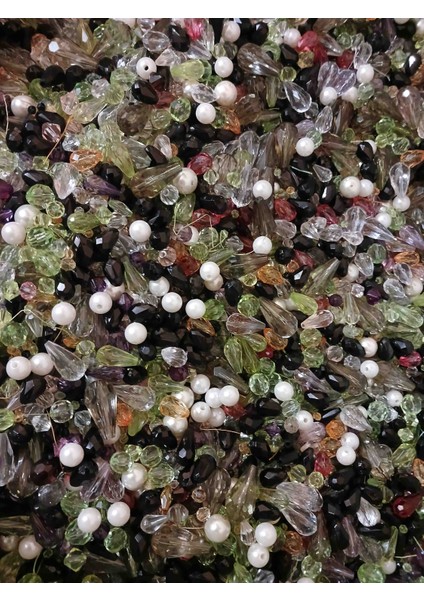 Boncuk 1 kg Plastik Karışık Kolye Bileklik Hobi Boncukları