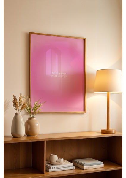 Aura Serisi Ahşap Çerçeveli Poster, Tablo NO:106