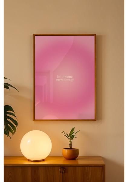 Aura Serisi Ahşap Çerçeveli Poster, Tablo NO:106 fiyatları