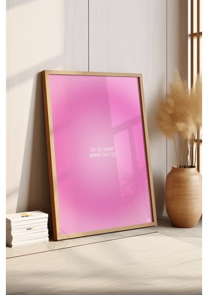 Aura Serisi Ahşap Çerçeveli Poster, Tablo NO:106 fırsatları