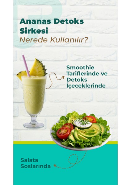 Ananaslı Detoks Sirkesi