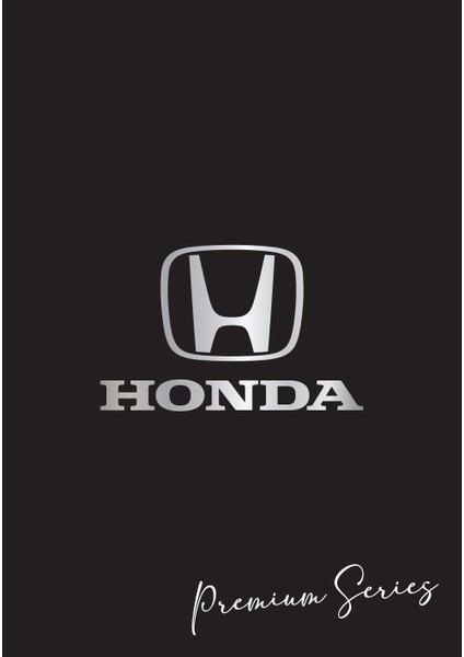 Suya Dayanıklı Yıkanabilir Honda Oto Paspas Kağıdı Siyah Gümüş Baskı 50 Adet - 35X50CM - Kalın