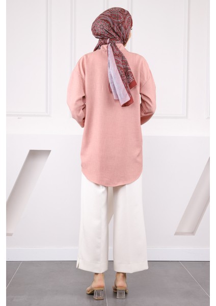Gül Kurusu Ön Bağlamalı Kimono