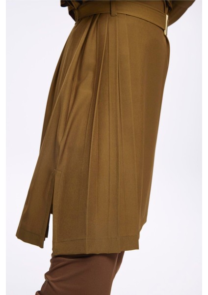 Kemer Toka Detaylı Yağ Yeşili 5 Parça Tam Tesettür Mayo Takımı 5034 indirimleri