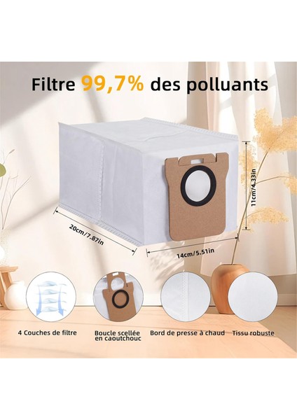 Dreame L10S Ultra, S10 Pro, Xiaomi Mijia Omni X10+, Robot Süpürge Aksesuarları Için Filtre Toz Torbaları Mop Ana Fırça (Yurt Dışından) modelleri