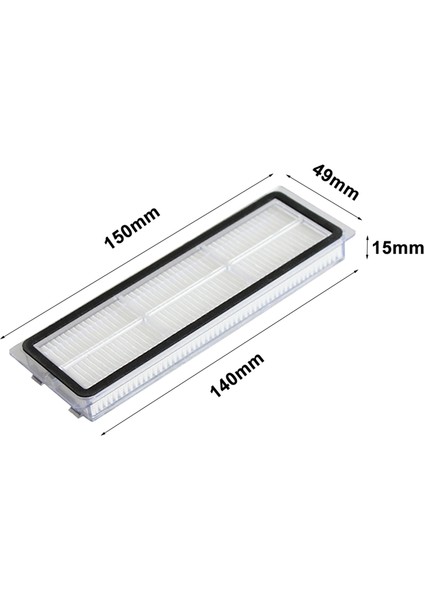 Xiaomi Mijia 1c 2c STYTJ01ZHM / Dreame F9 Robot Süpürge Paspas Temizleyici Rulo Fırça Aksesuarları Yedek Parçaları Için Hepa Filtre (Yurt Dışından)