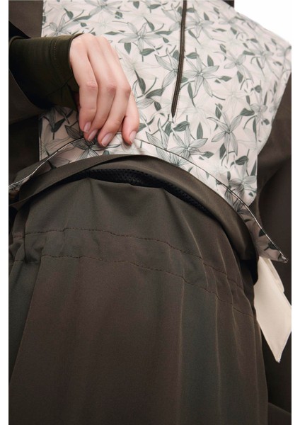 Kurdela Detaylı Haki 5 Parça Tam Tesettür Mayo Takımı 5008 indirimleri